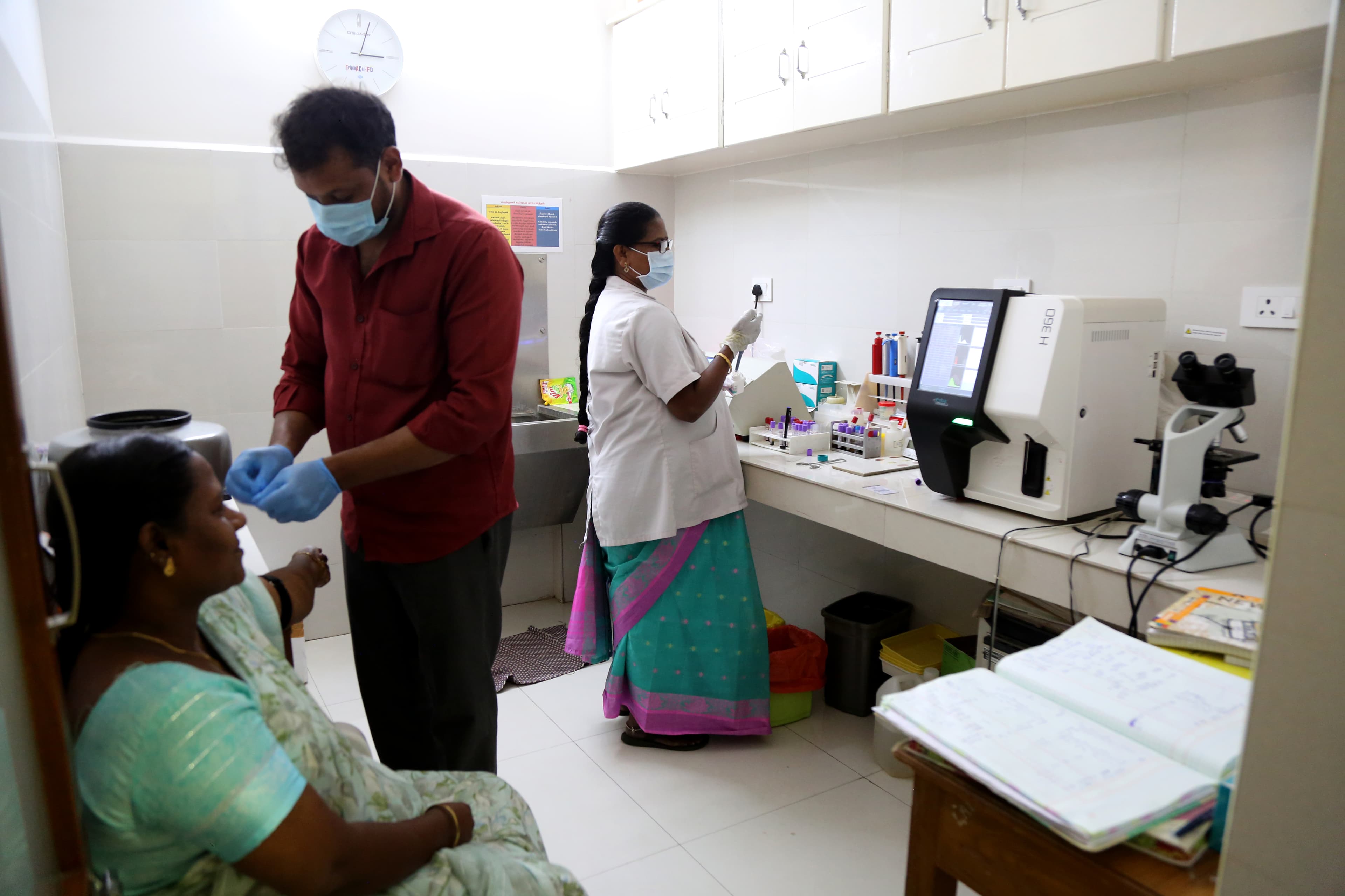 In-House Diagnostic Laboratory at Crescent Clinic Cumbum - Automated hematology analyzer and clinical pathology setup